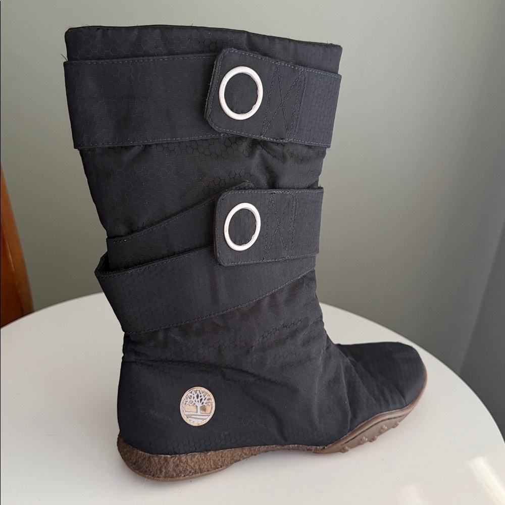 Timberland Thinsulate Insulated Nylon Boots Rubber Sole Belt Detail Winter 7